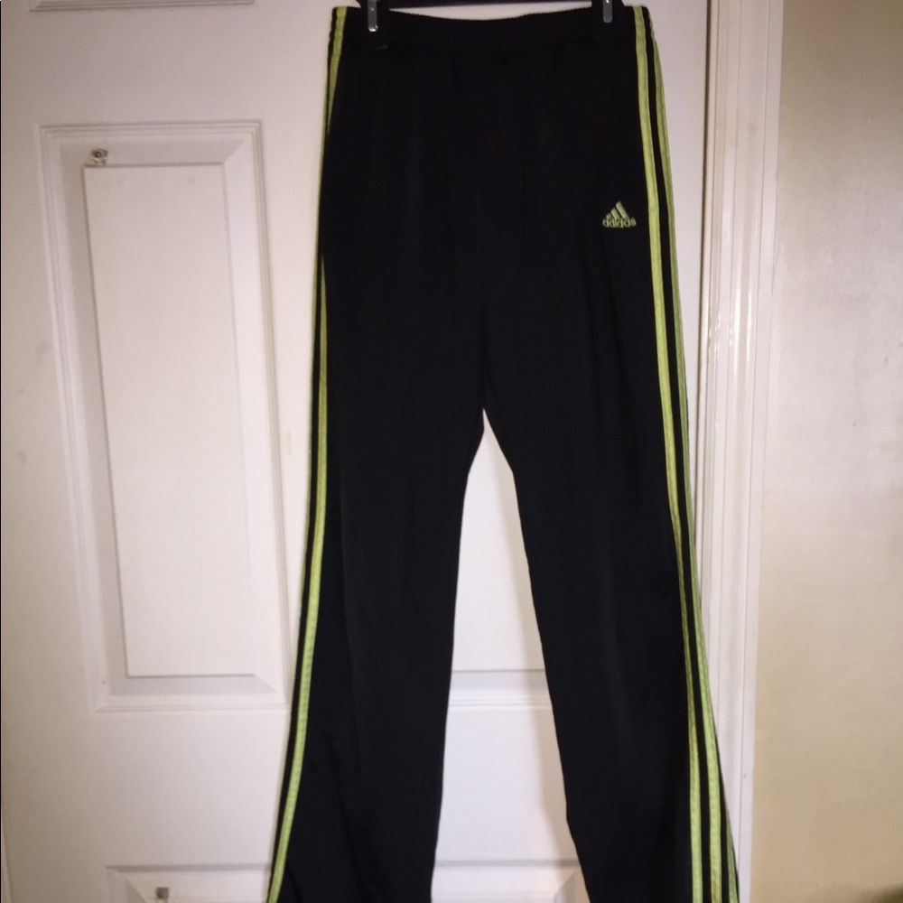 Green Stripes Adidas Sweatpants